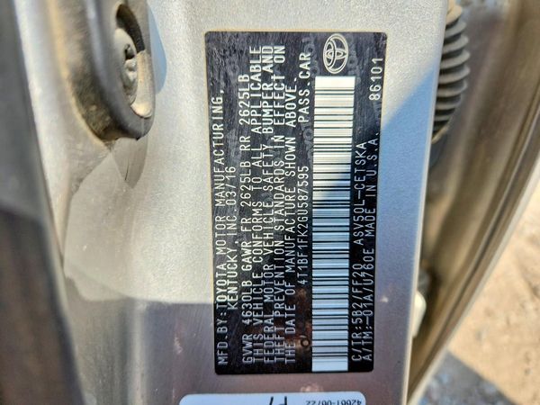 2016 TOYOTA CAMRY