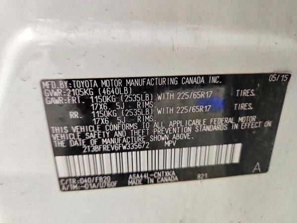 2015 TOYOTA RAV4 LE (X Grade)