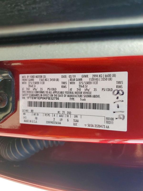 2019 FORD F150