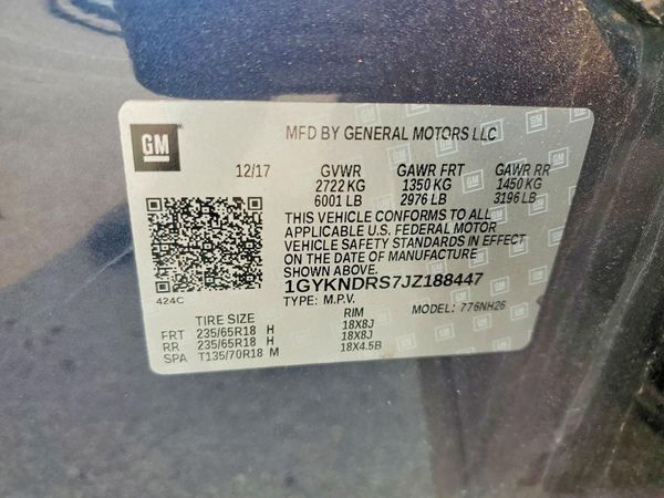 2018 CADILLAC XT5 Luxury