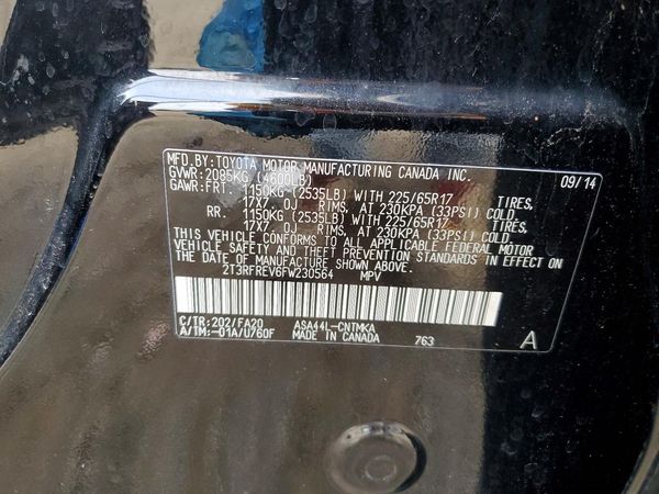 2015 TOYOTA RAV4 XLE (M Grade)