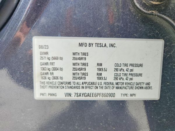 2023 TESLA MODEL Y