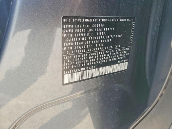 2021 VOLKSWAGEN TIGUAN SE, SE R-Line Black, SEL