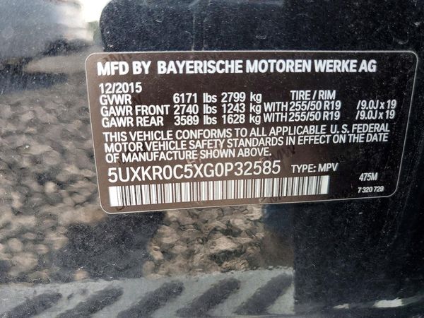 2016 BMW X5 xDrive35i