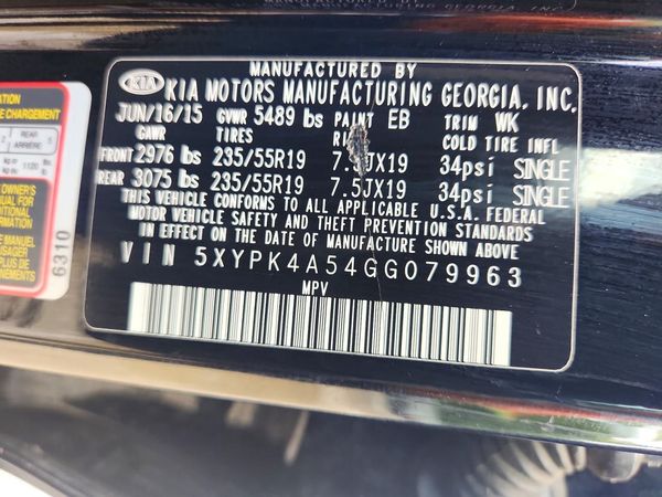 2016 KIA SORENTO SX / SX Limited