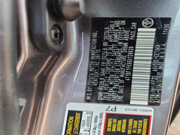 2016 TOYOTA CAMRY