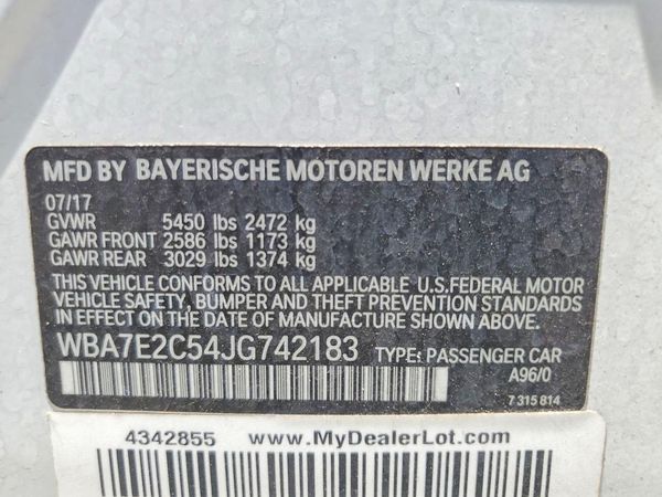 2018 BMW 740