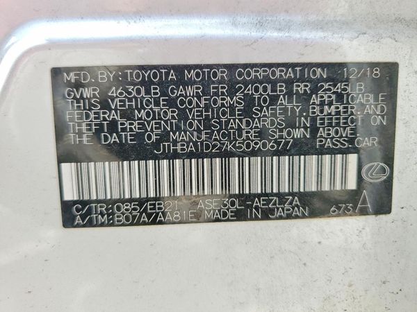 2019 LEXUS IS 300