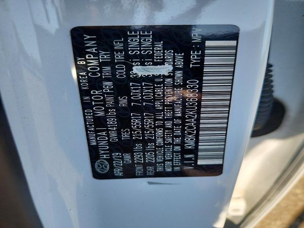 2019 HYUNDAI KONA SEL