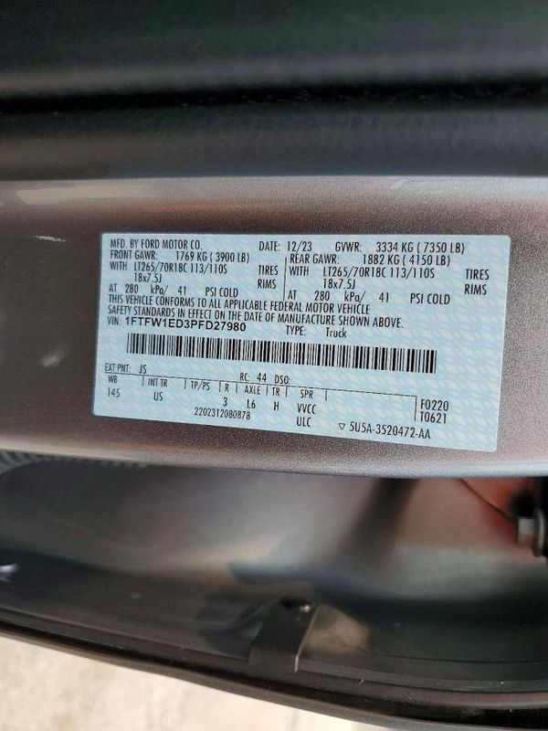 2023 FORD F150 SuperCrew