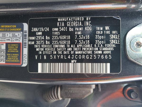 2024 KIA SORENTO S