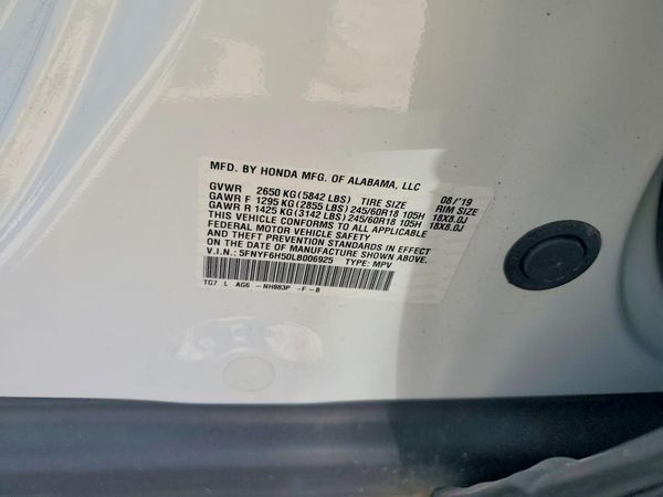 2020 HONDA PILOT EXL