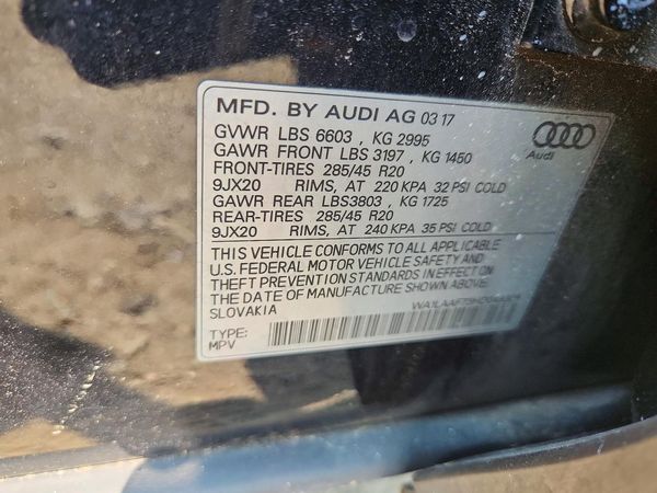 2017 AUDI Q7