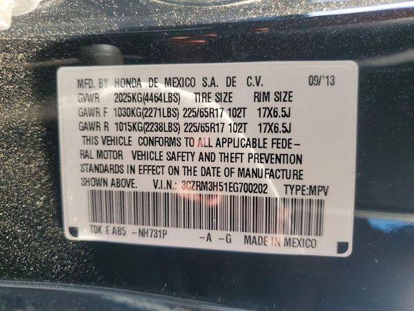 2014 HONDA CRV EX