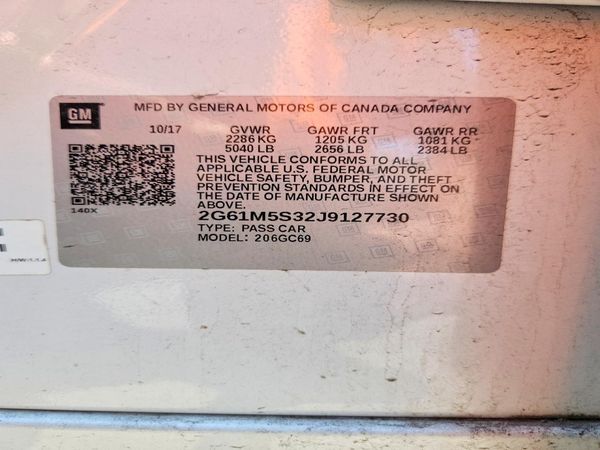2018 CADILLAC XTS Luxury