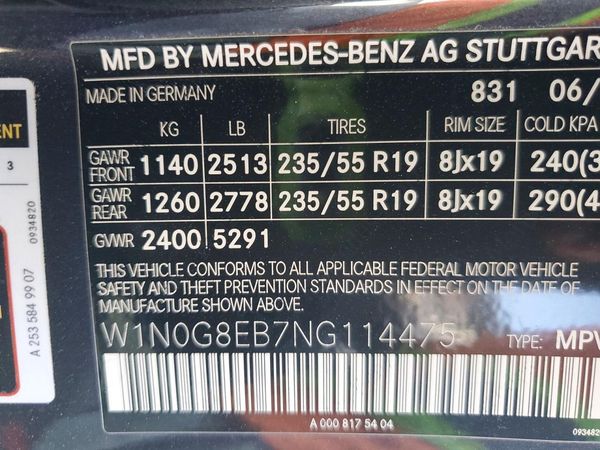 2022 MERCEDES-BENZ GLC GLC300 4MATIC