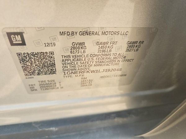 2020 CHEVROLET TRAVERSE LS