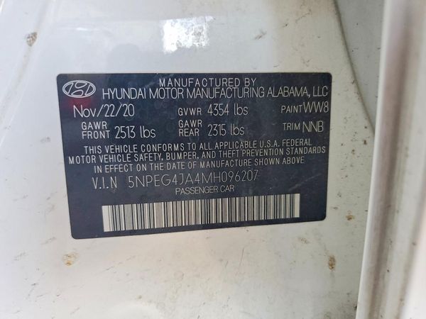 2021 HYUNDAI SONATA SE