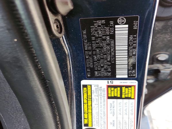 2021 TOYOTA CAMRY LE