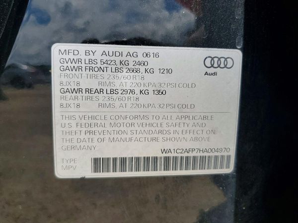2017 AUDI Q5 quattro Premium