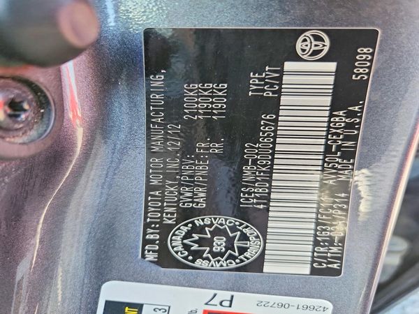 2013 TOYOTA CAMRY Hybrid