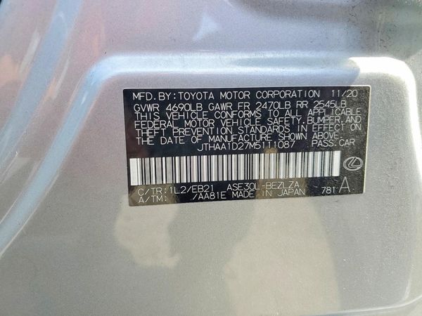 2021 LEXUS IS 300 Base