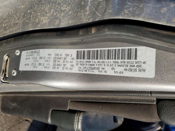 2016 JEEP CHEROKEE Latitude/Longitude/North