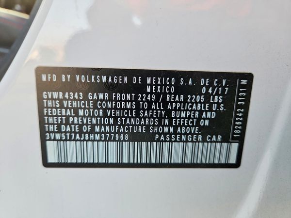 2017 VOLKSWAGEN JETTA GLI