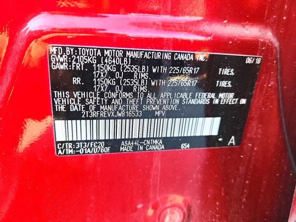 2018 TOYOTA RAV4 Adventure/XLE