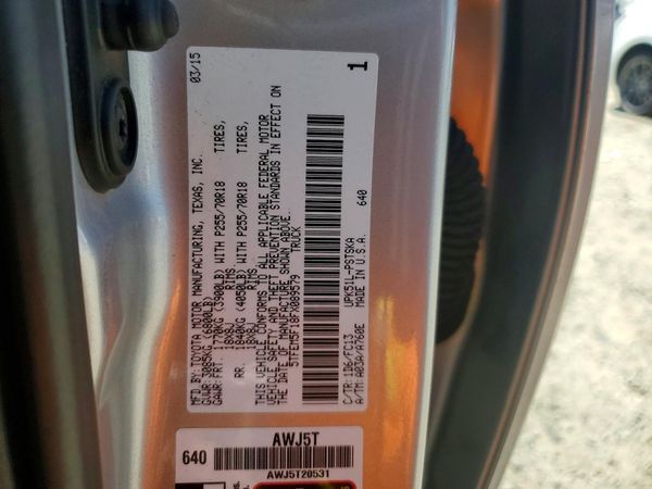 2015 TOYOTA TUNDRA SR5 Grade