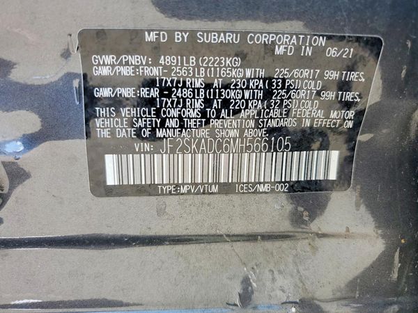 2021 SUBARU FORESTER Base
