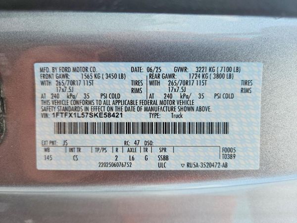 2025 FORD F150 XL