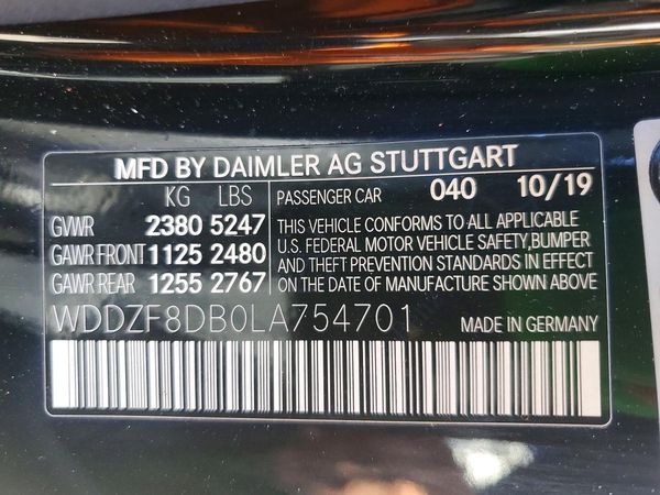 2020 MERCEDES-BENZ E