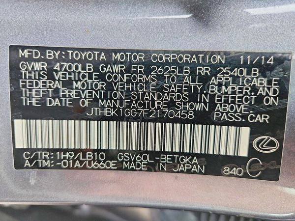 2015 LEXUS ES 350