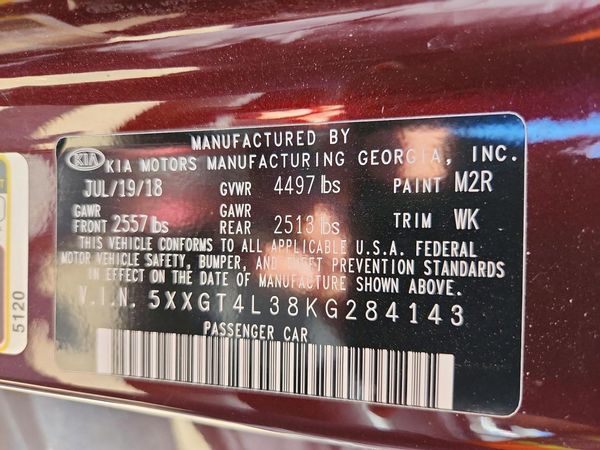 2019 KIA OPTIMA LX, S