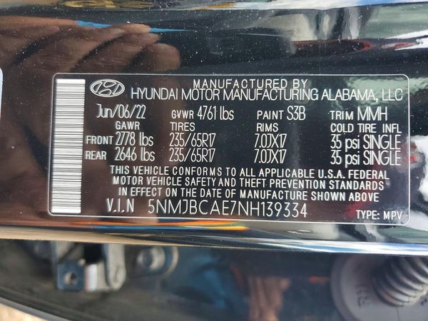 2022 HYUNDAI TUCSON