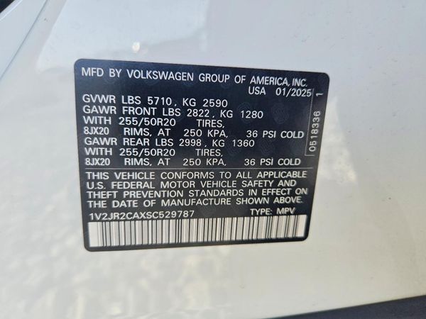2025 VOLKSWAGEN ATLAS SE