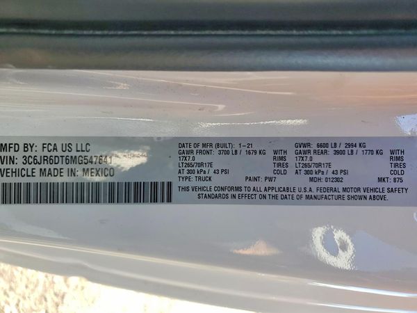 2021 RAM 1500 CLASSIC Tradesman