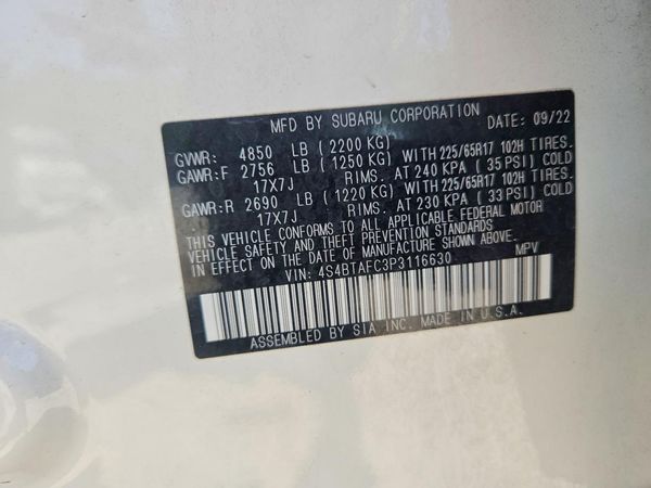 2023 SUBARU OUTBACK Premium