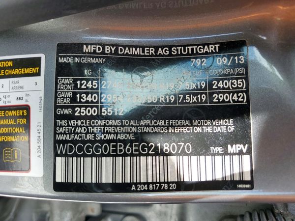 2014 MERCEDES-BENZ GLK GLK250 BLUETEC 4-MATIC