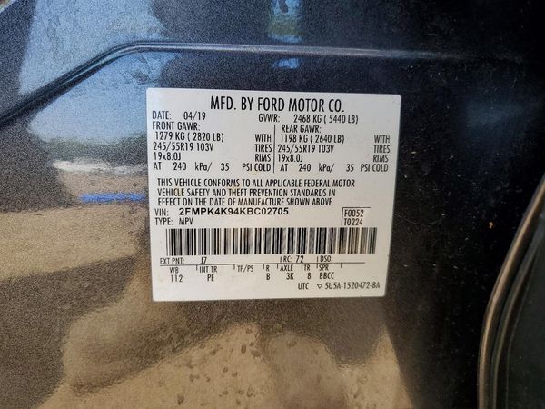 2019 FORD EDGE
