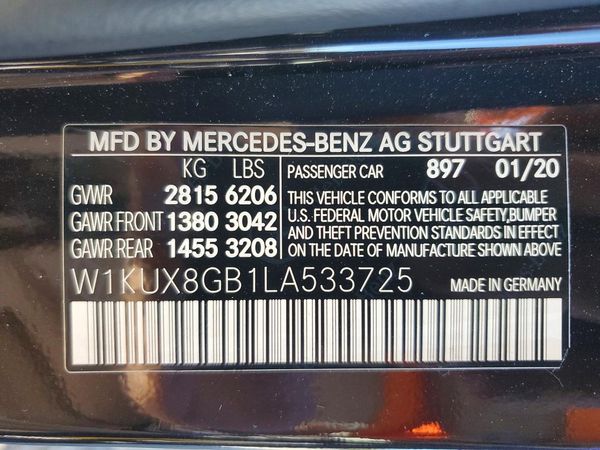 2020 MERCEDES-BENZ S Mercedes-Maybach S560-4M