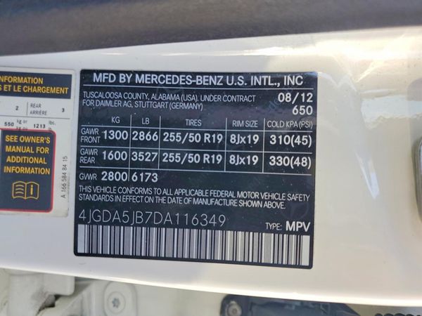 2013 MERCEDES-BENZ ML ML350