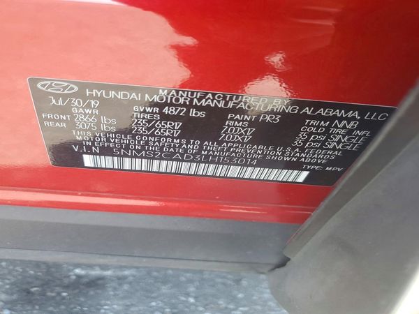 2020 HYUNDAI SANTA FE SE