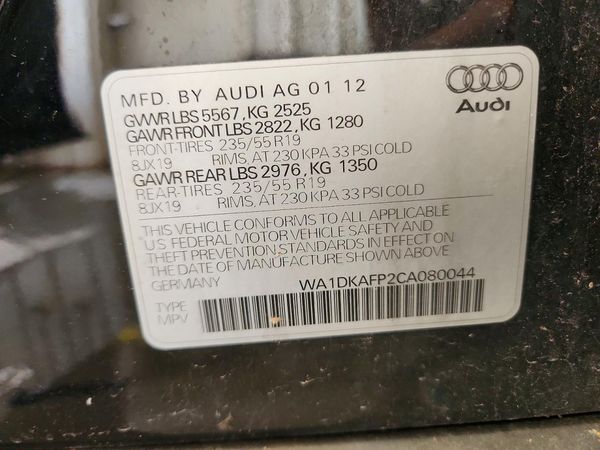 2012 AUDI Q5 Premium Plus