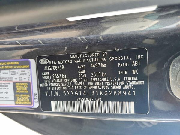 2019 KIA OPTIMA