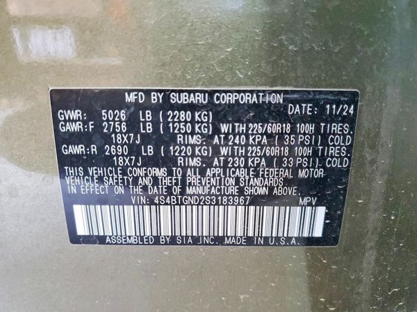 2025 SUBARU OUTBACK Limited