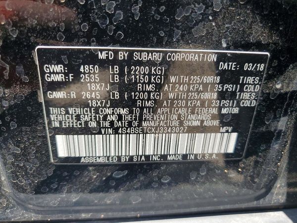 2018 SUBARU OUTBACK Touring+M/R+ES+NAV