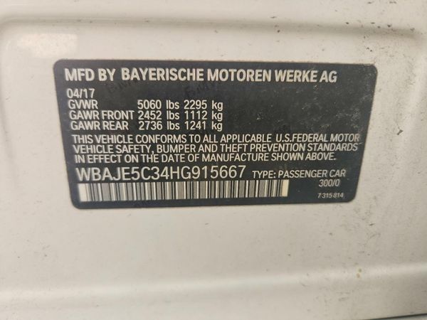 2017 BMW 540