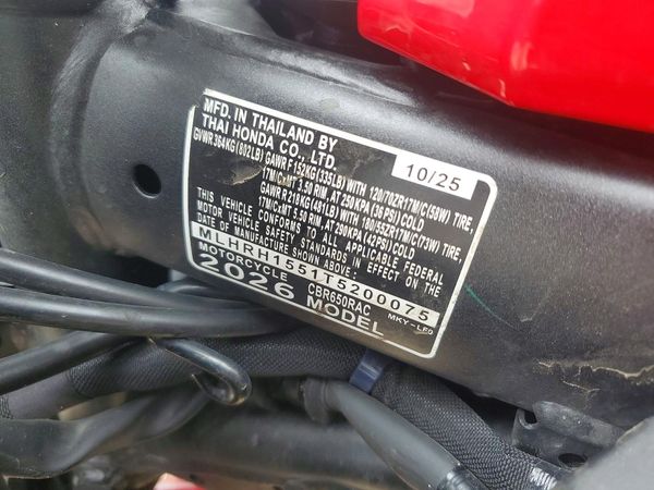 2026 HONDA CBR CYCLE